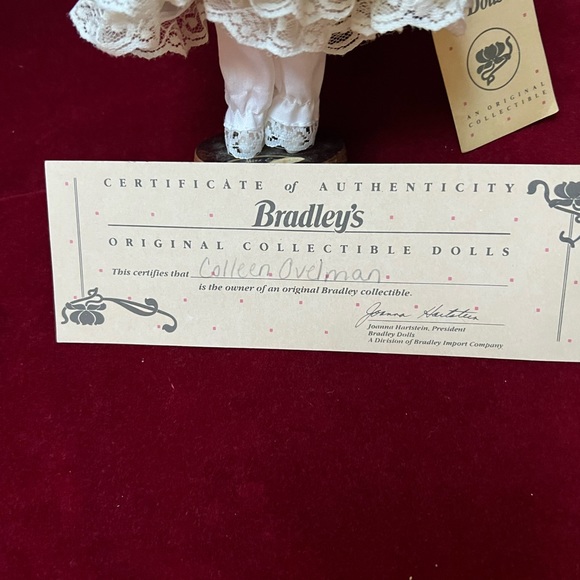 Vintage “Miss Emerald” 8” Tall Doll. May Birthday. By Bradley Collectible Dolls. - Picture 9 of 11